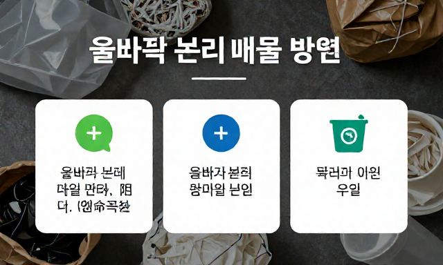생활쓰레기수거 관련 이미지 - 생활쓰레기수거 요일 및 올바른 분리배출 방법 가이드